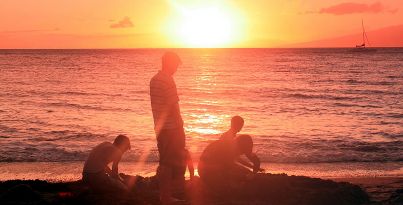 sunset on kaanapali