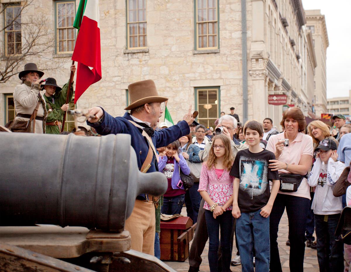 Witness a reinactment at The Alamo