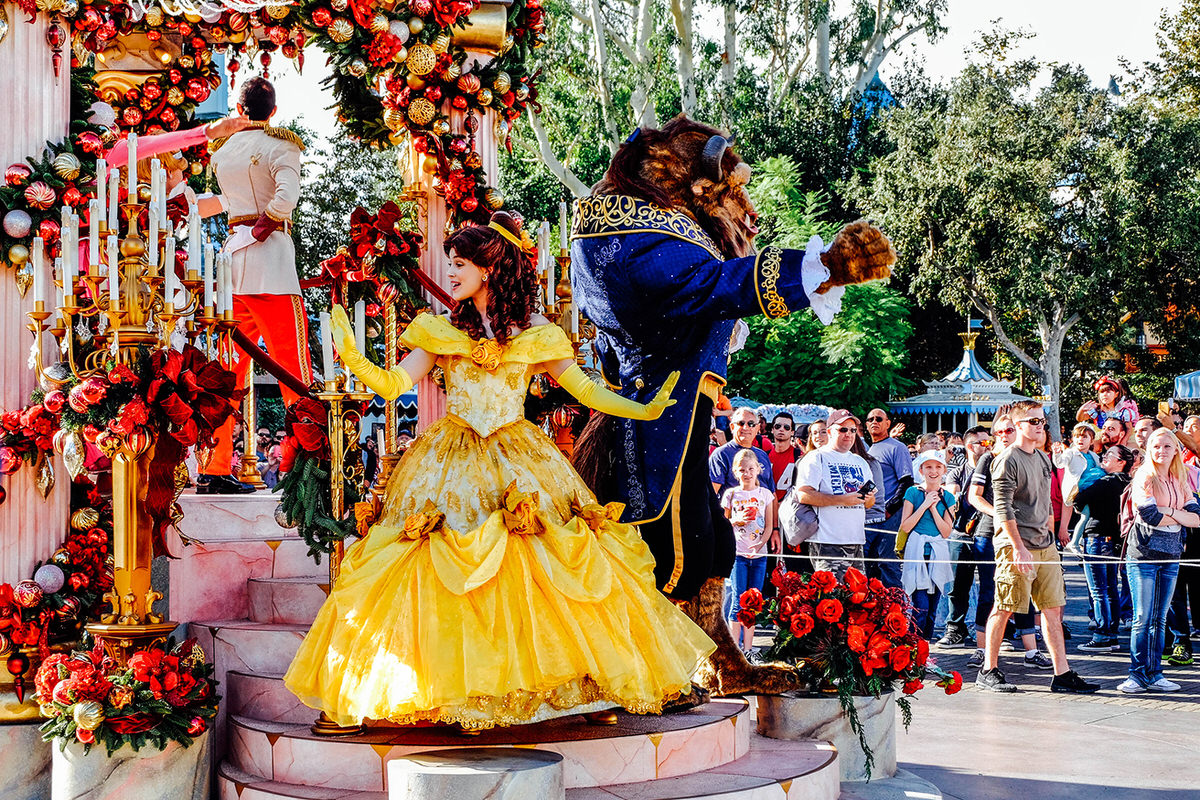 "A Christmas Fantasy" Parade is one of the best things to do at Disneyland during the holidays.