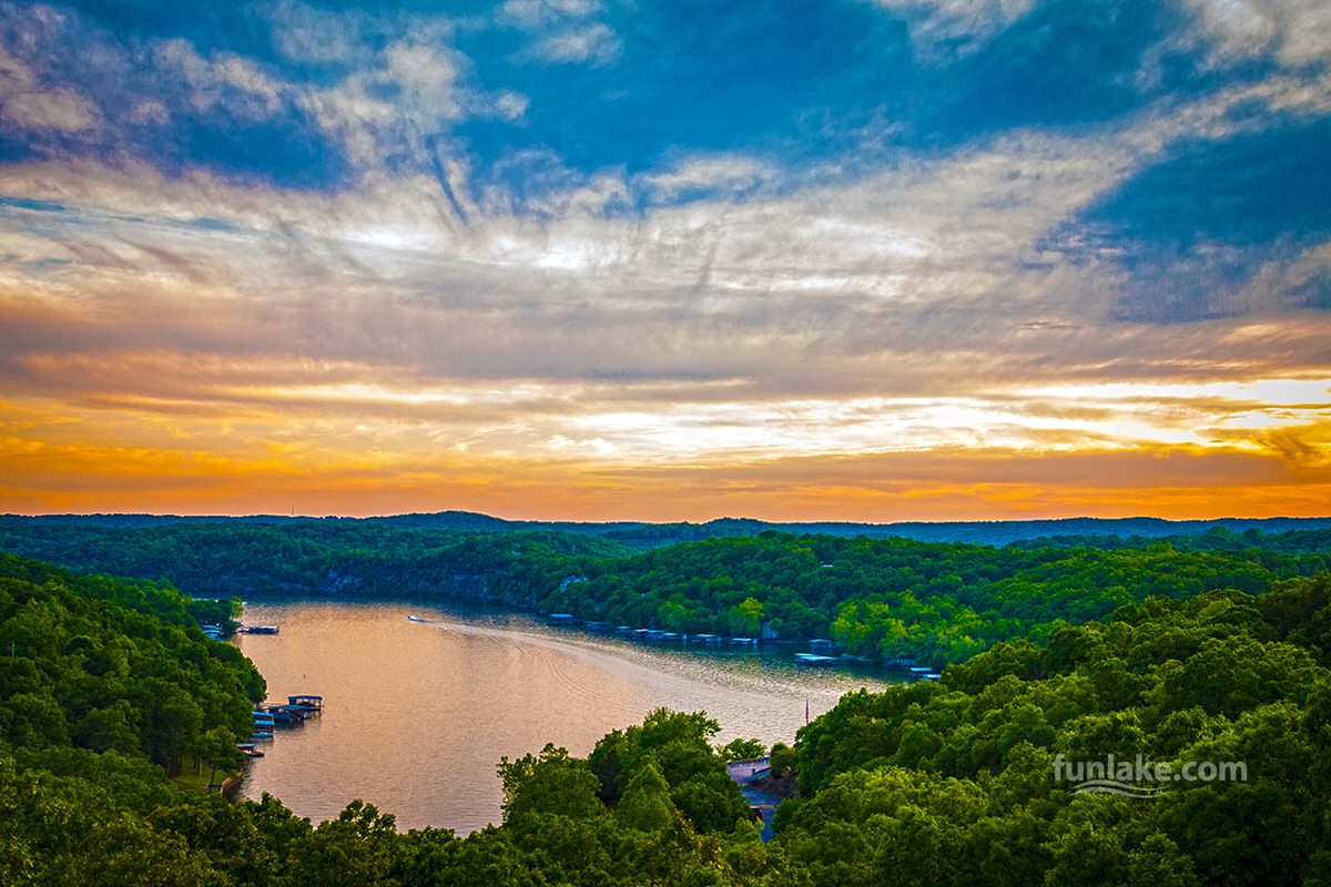 Lake of the Ozarks in Missouri is known for family-friendly recreational activities both on and off the water.