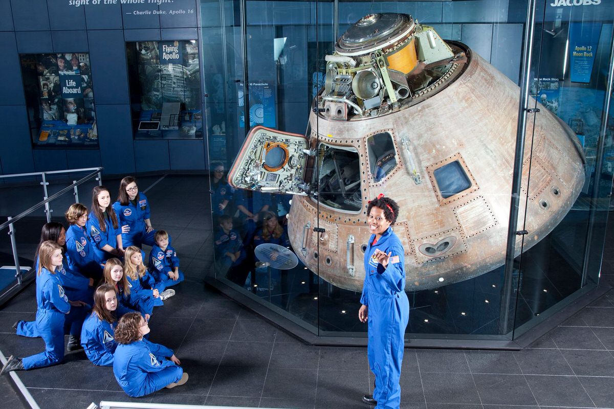 Budding astronauts at Space Camp at the U.S. Space and Rocket Center