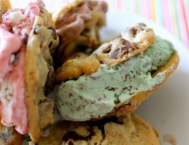 Ice cream sandwiches at Sweet Addiction