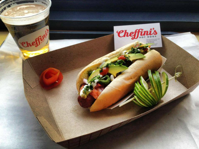 Cheffini's delicious hotdog