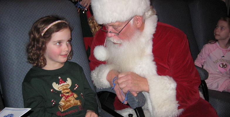 santa and child