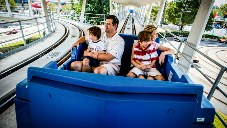 Family at Disney World