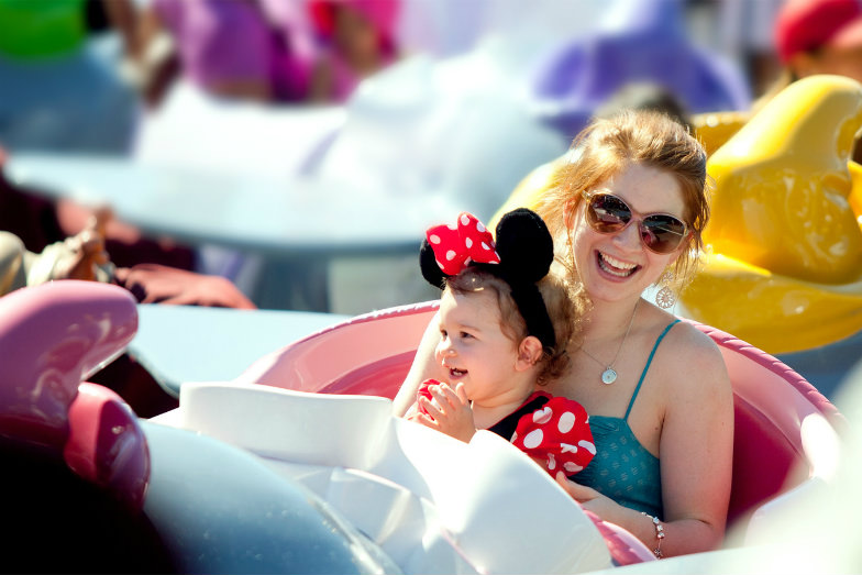 Mother and daughter at Magic Kingdom