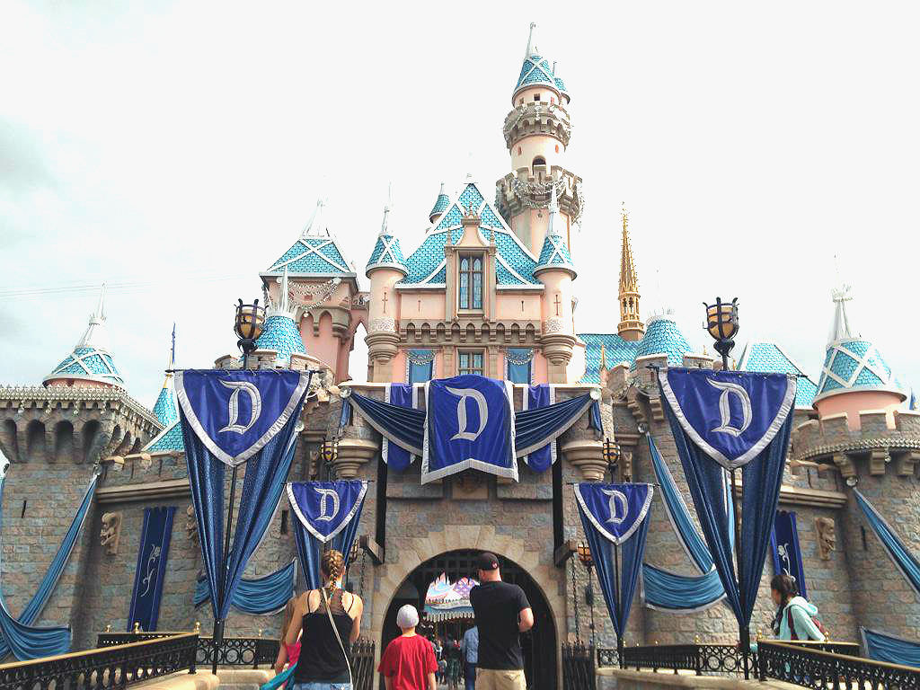 Sleeping Beauty Castle with Diamond Celebration decorations
