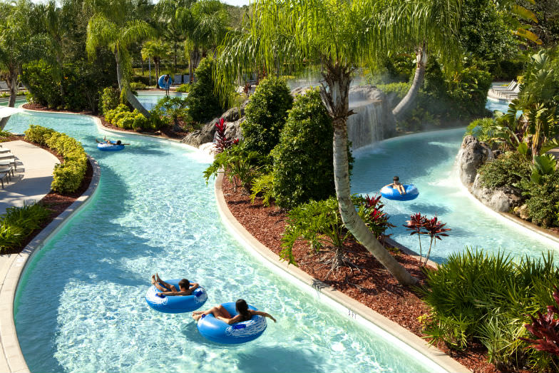 Lazy river at Hilton Orlando