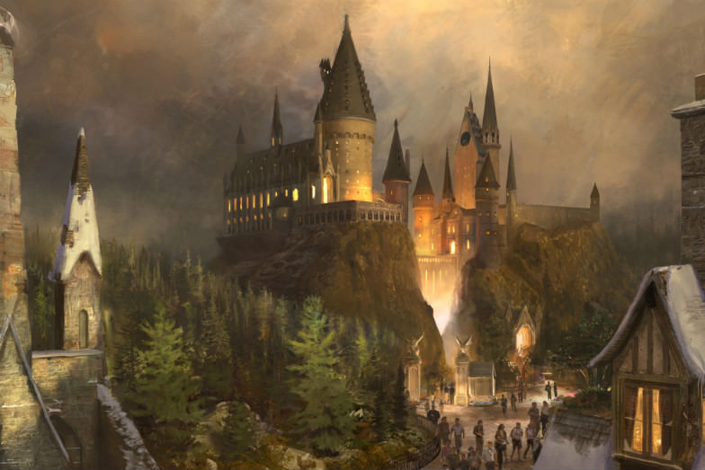 Artist rendering of "The Wizarding World of Harry Potter"