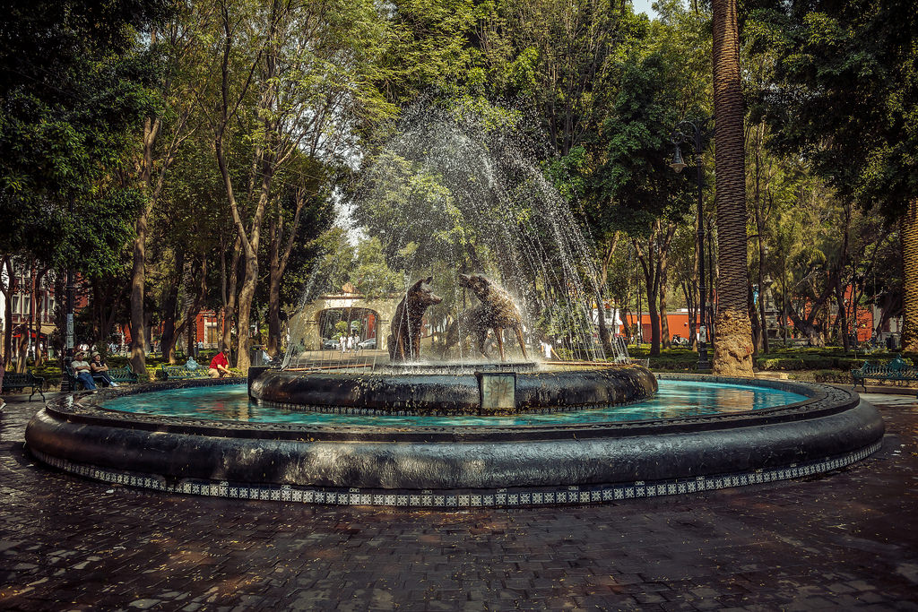 Fuente de los Coyotes in Coyoacán, México