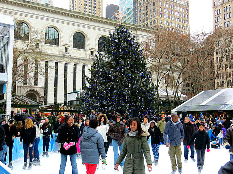 Ice-Skating in Bryant Park