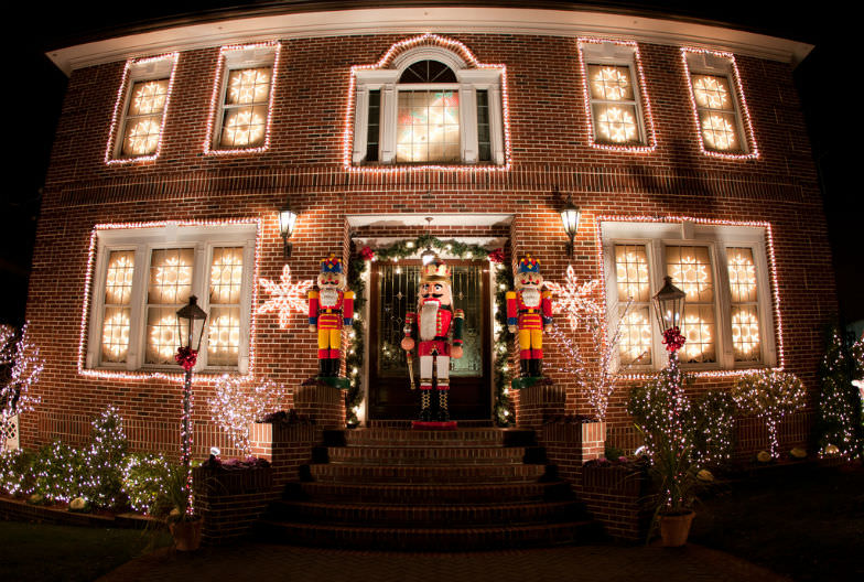 Christmas lights in Dyker Heights