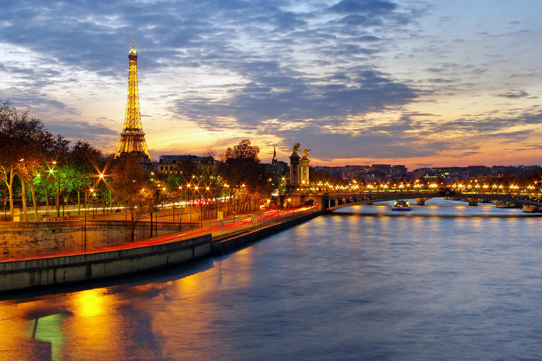 Eiffel Tower and the city of Paris