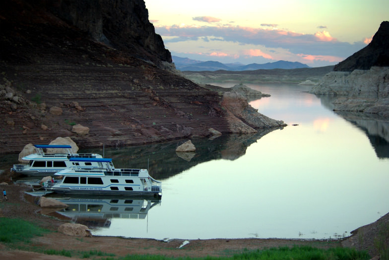 Houseboats on Lake Mead