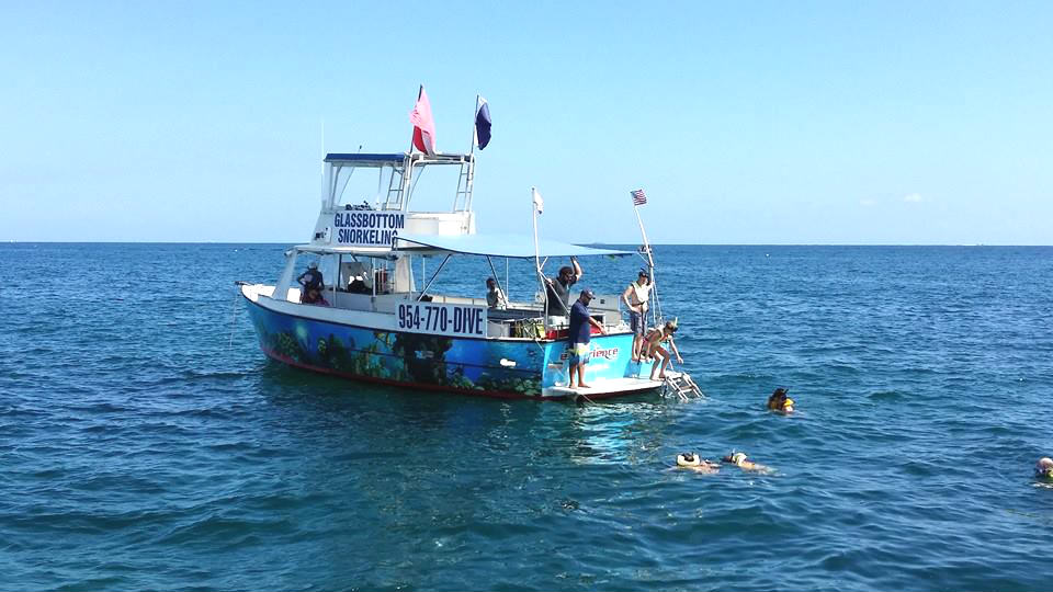 Watch for ocean life from the glass bottom boat and go snorkeling in Fort Lauderdale.