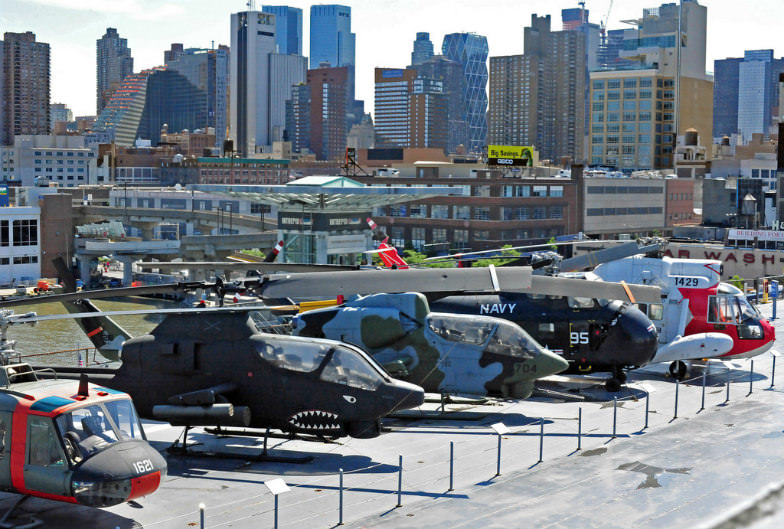 Helicopters at Intrepid Sea, Air and Space Museum