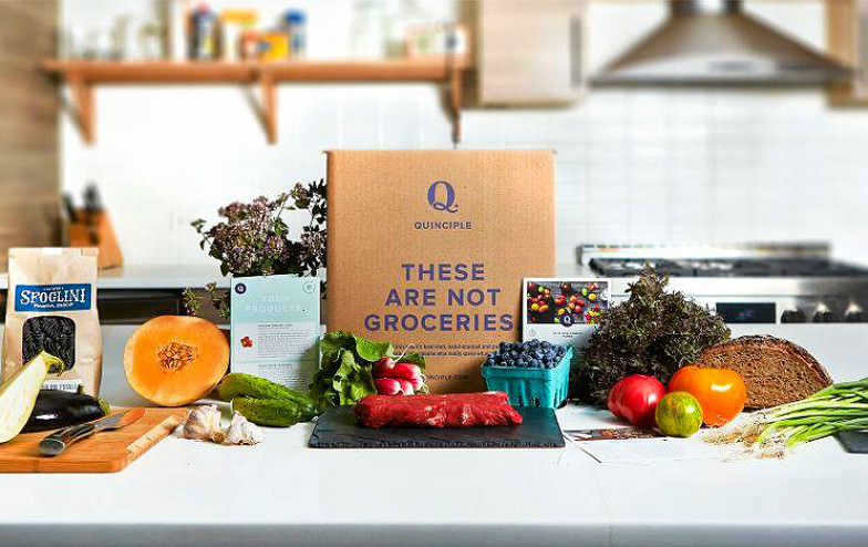 Healthy farm-to-door food box from Quinciple