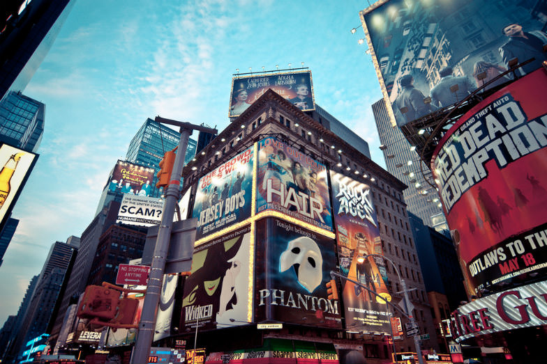 New York City's Broadway neon signs