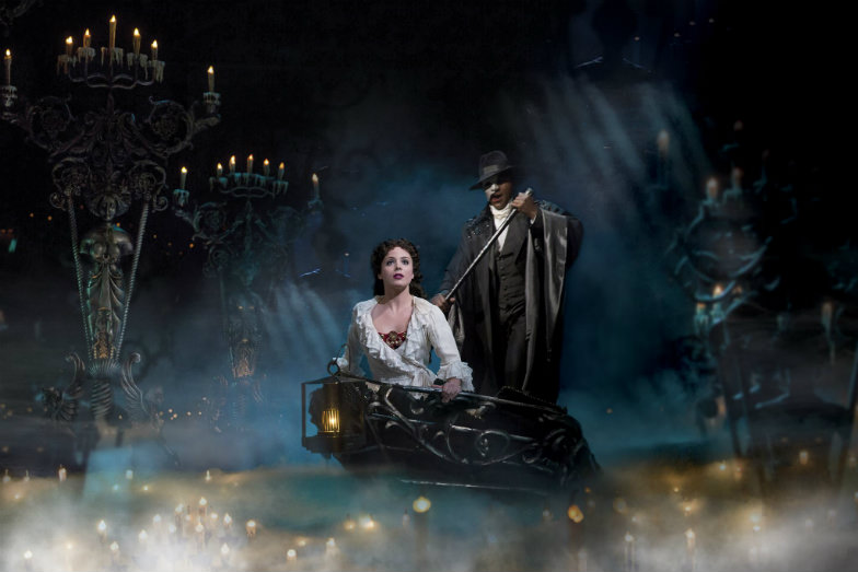 Phantom and Christine in the Phantom of the Opera