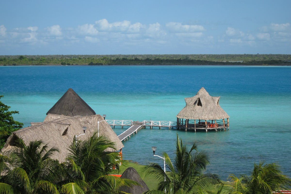 Bacalar Lagoon in Bacalar, Mexico