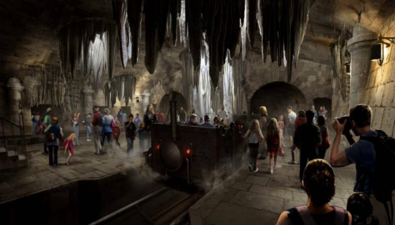 Rendering of Escape from Gringotts