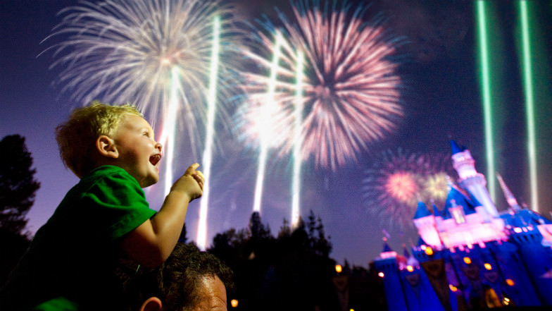 Fireworks at Disneyland Anaheim