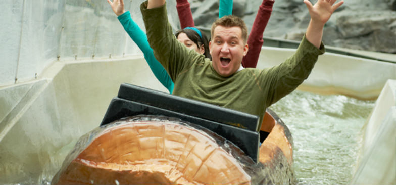 Log Chute at Nickelodeon Universe